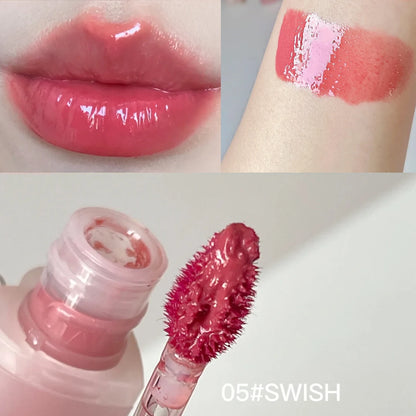 [ClearanceSale] Holika Holika Heart Crush Bare Glaze Tint 05 Swish,Hydrating&Non-Sticky,Glass Lip Effect,K-Beauty,Korean Makeup