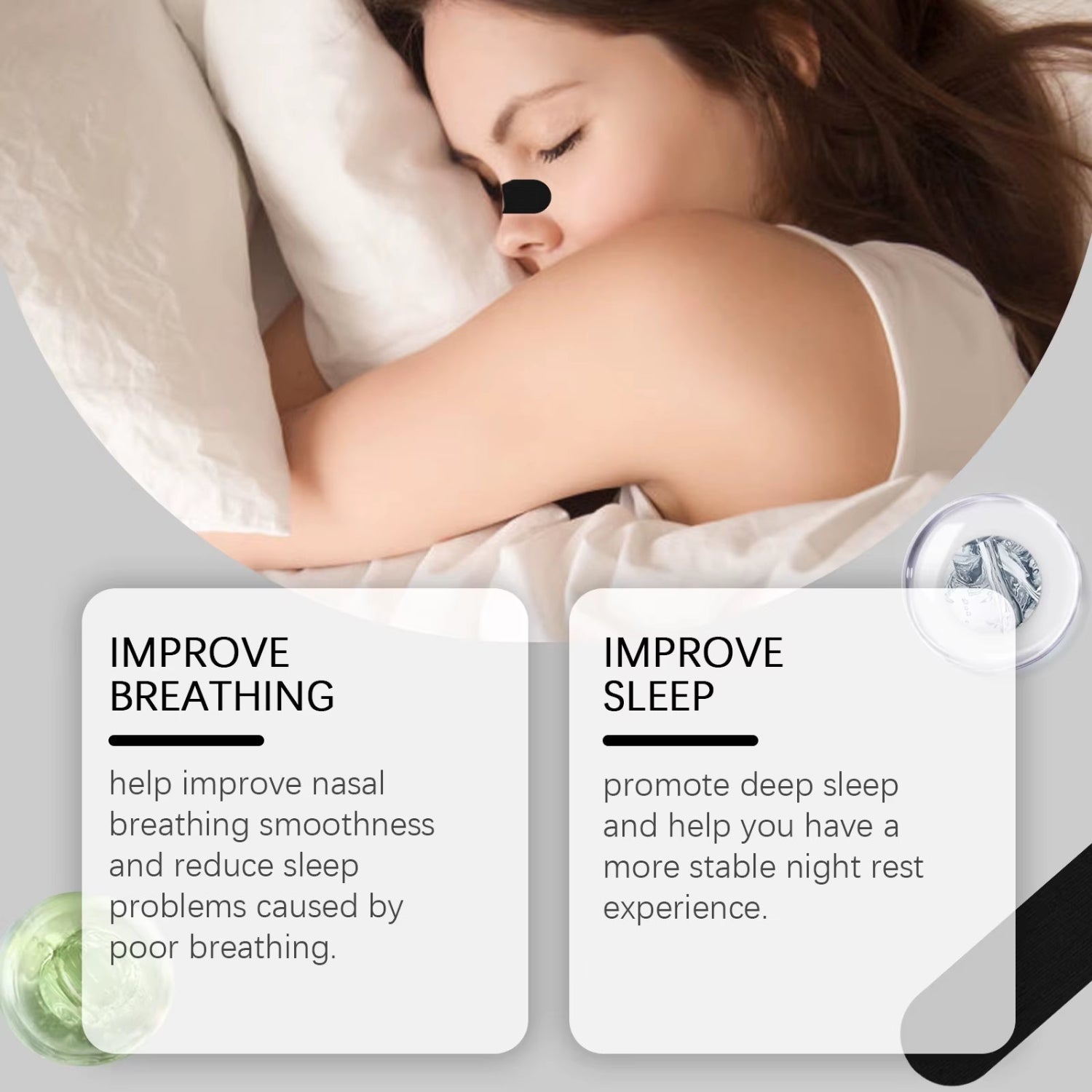 Anti Snore Patch Improve Sleep Quality Prevent Sleep Mouth Open Lower Snore Frequency Strengthen Nose Breath Snore Silent Patch