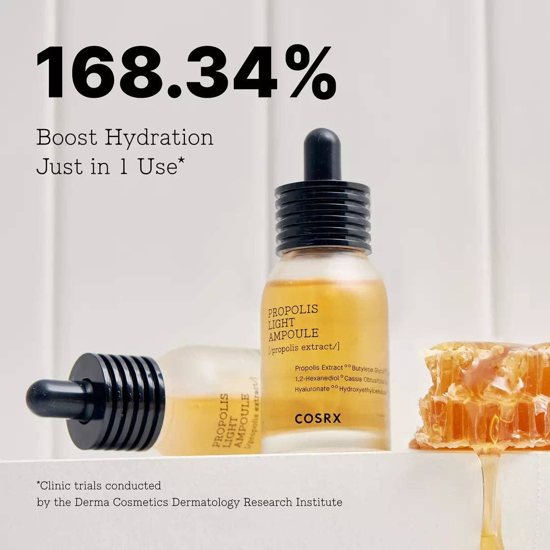 COSRX Full Fit Propolis Light Ampoule 30ml – Glow-Boosting Hydrating Ampoule