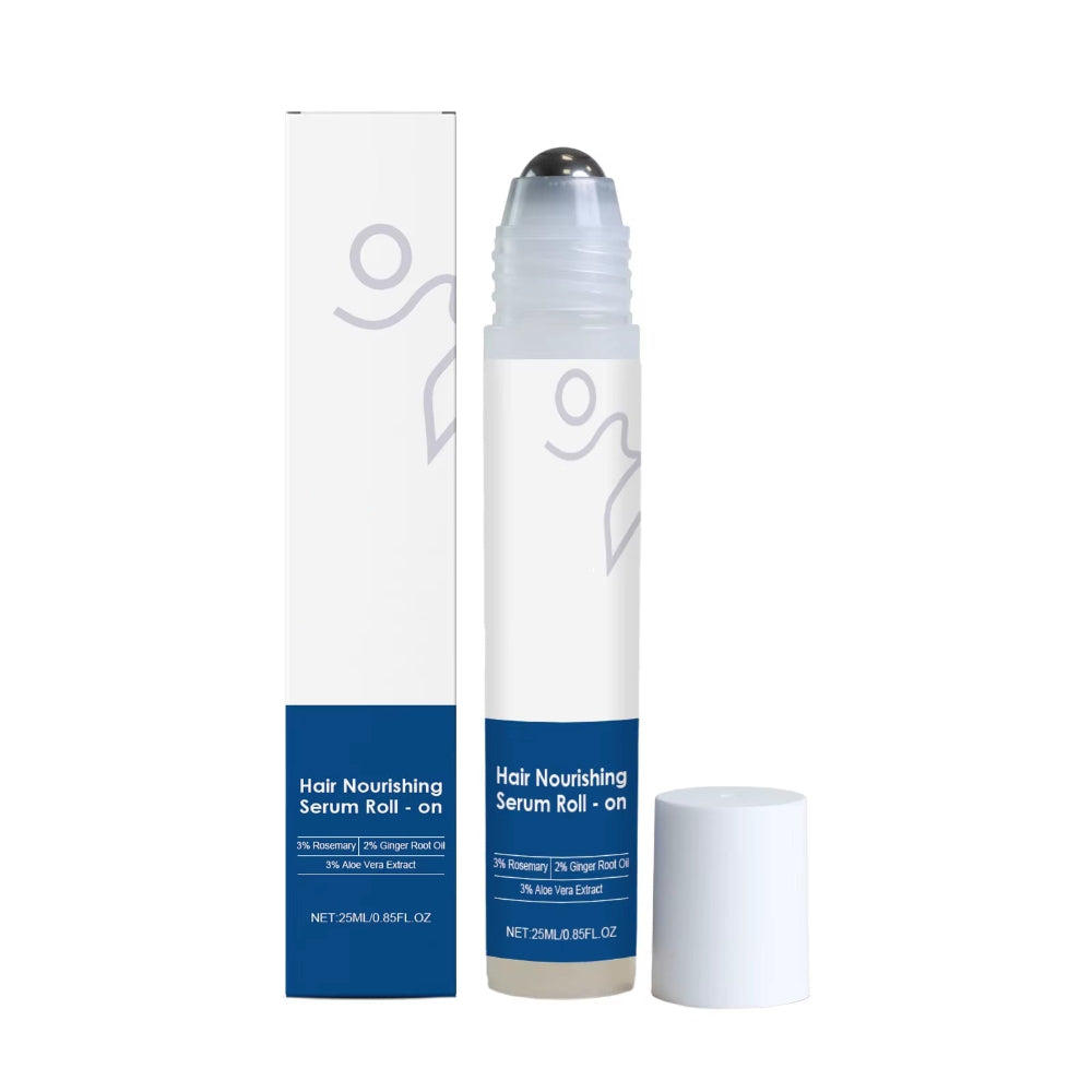 25Mlhair Care Serum Roll-On Prevent Hair Loss Baldness Scalp Massage Repair Dry Damaged Hair 3% Rosemary Nourishing Hair Essence