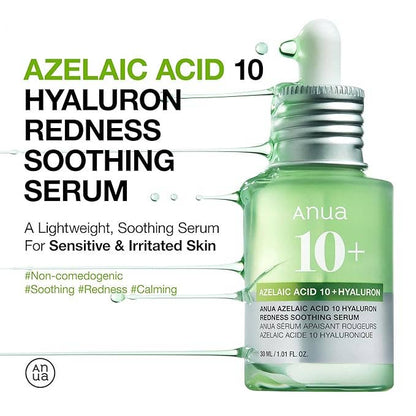Anua Azelaic Acid 10 Hyaluron Redness Soothing Serum – Gentle Redness Care