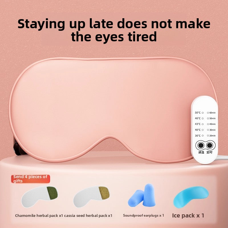 Heated Silk Eye Mask – USB Warming Sleep & Eye Relief Mask