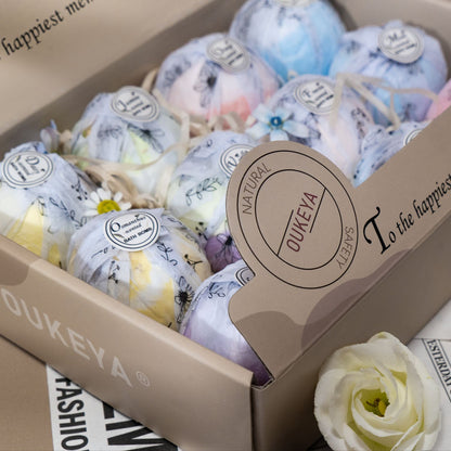 Exquisite Explosion Scented Bath Ball Gift Set – Essential Oil Bubble Bath (12‑Piece)