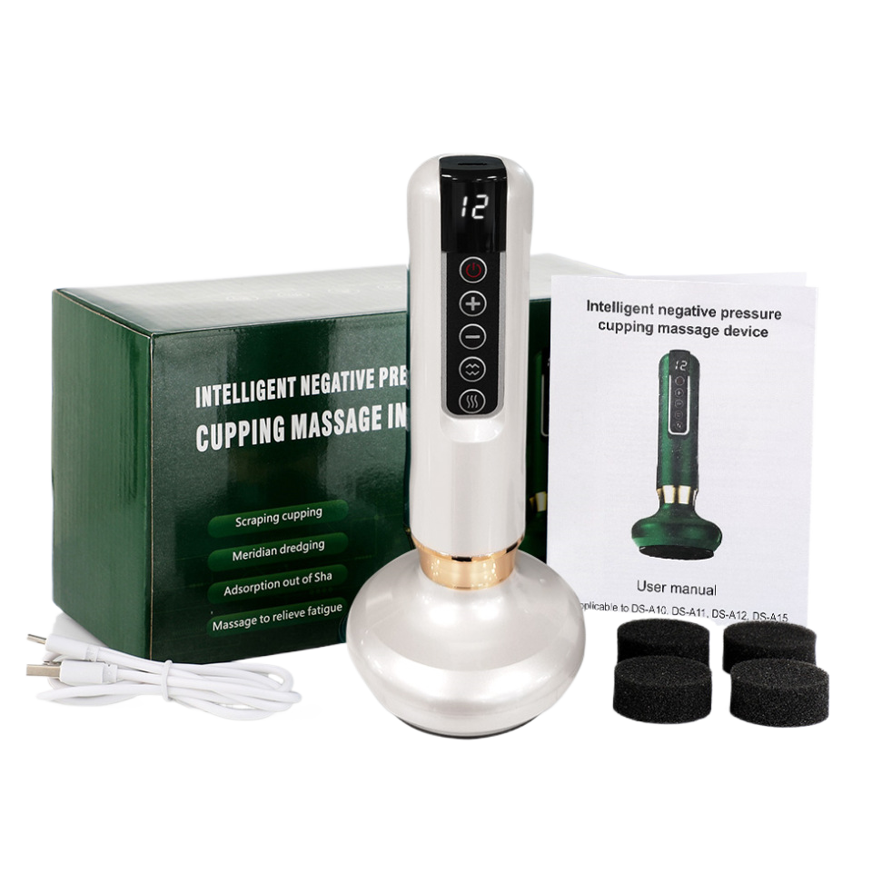 Electric Cupping Therapy Set – Heated Massage & Suction Recovery Kit, view 7