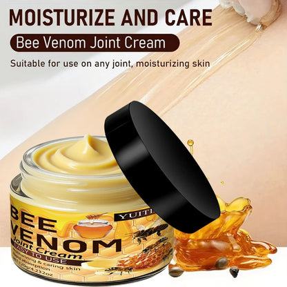 Bee Venom Joint Cream 120g - Moisturizes & Cares for All Joints & Skin, Light, Fast Absorption & Non-Sticky, Multi-Part Use