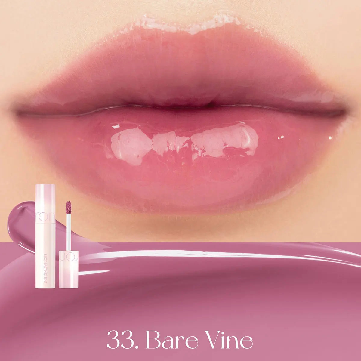 rom&nd JUICY LASTING TINT-7 Shades,Mirror-Like Finish,Glass Lip Effect,Gradient Lip-Friendly,K-Beauty,Korean Makeup,Seasonal