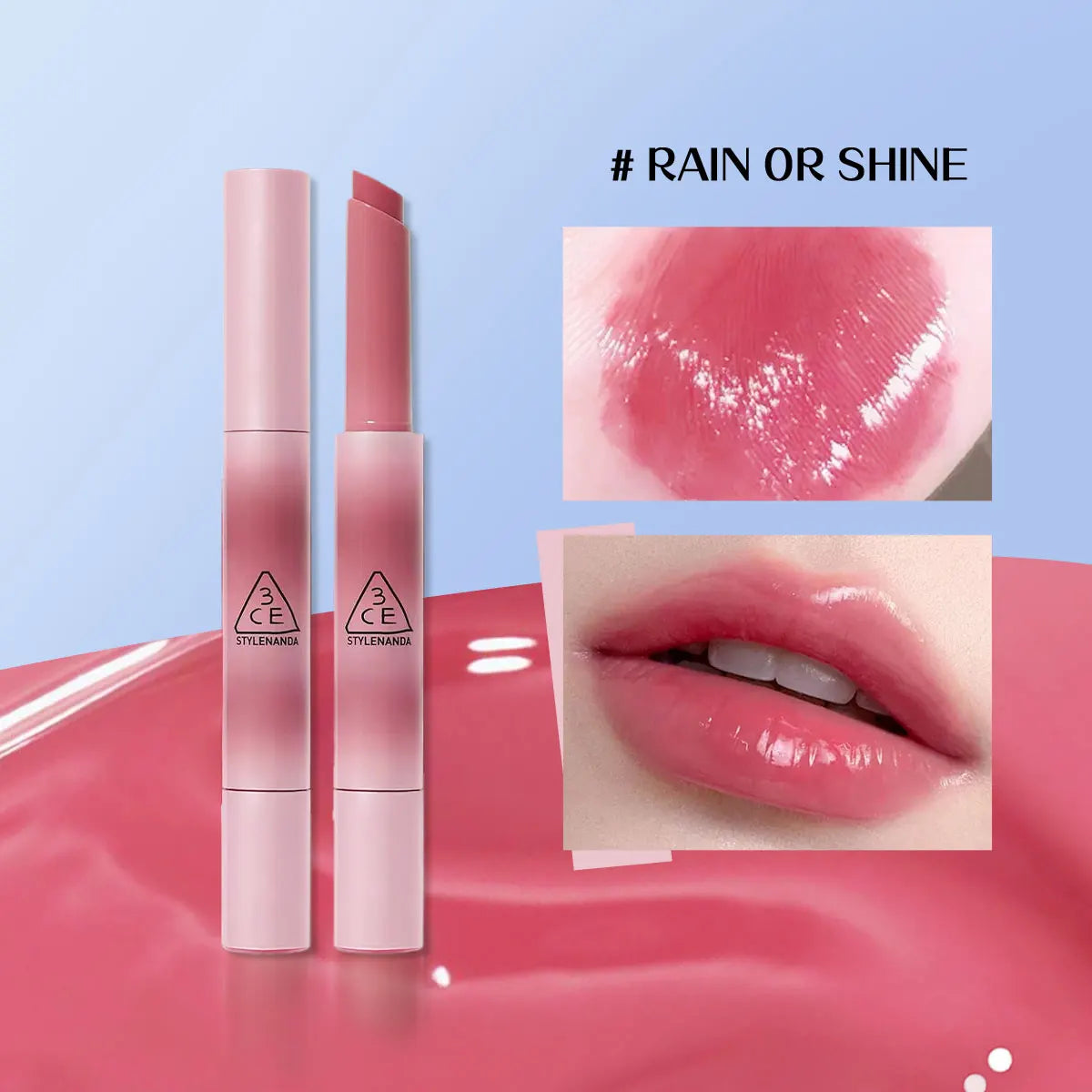 3CE SHINE REFLECTOR,Mirror Shine Texture,Moisturizing&Non-Drying,Sheer & Juicy Color,Daily Office Makeup,K-Beauty,Korean Makeup