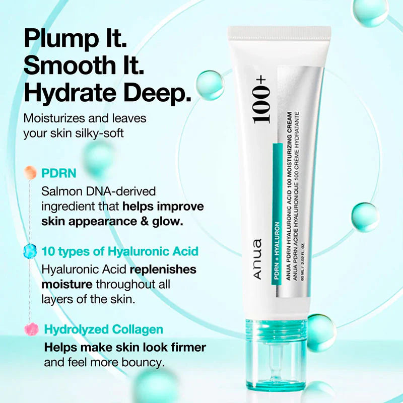 Anua PDRN Hyaluronic Acid 100 Moisture Cream 60Ml