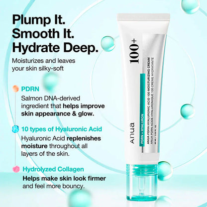 Anua PDRN Hyaluronic Acid 100 Moisture Cream 60Ml