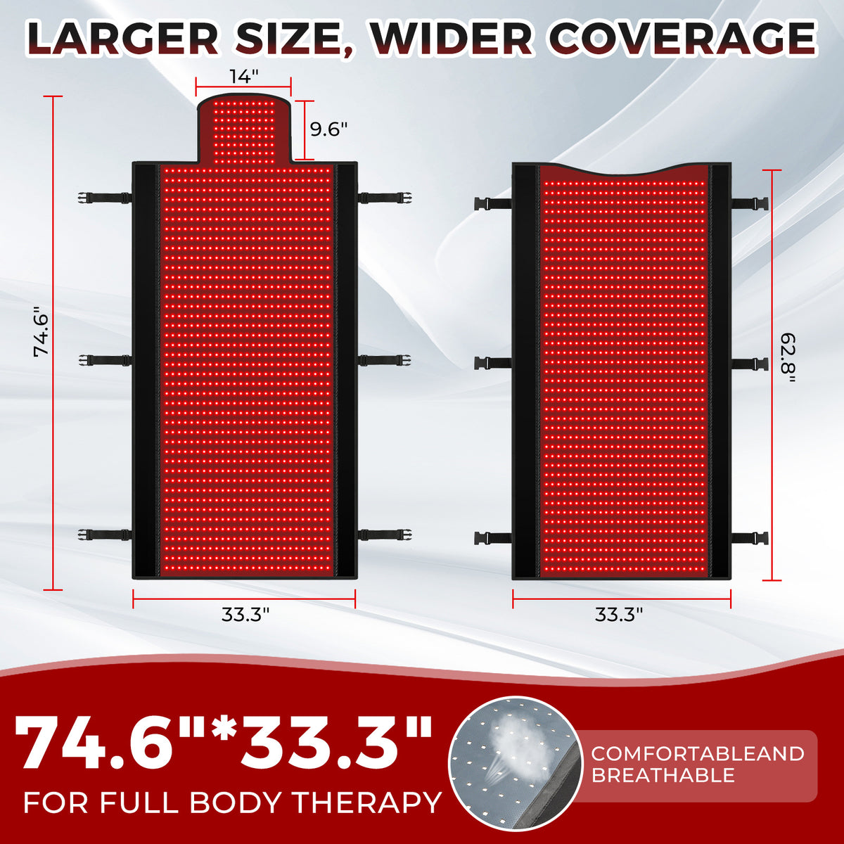 Infrared Full-Body Heating Recovery Mat – 42°C Red Light Therapy, view 9