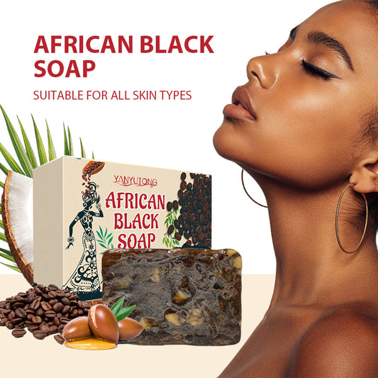 African Black Soap with Shea Oil & Coffee Extract 150g