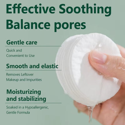 Centella Soothing Moisturizing Cotton Pads Reduce Dullness Brighten Fade Fine Line Soothing Nicotinamide Facial Skin Care Pads