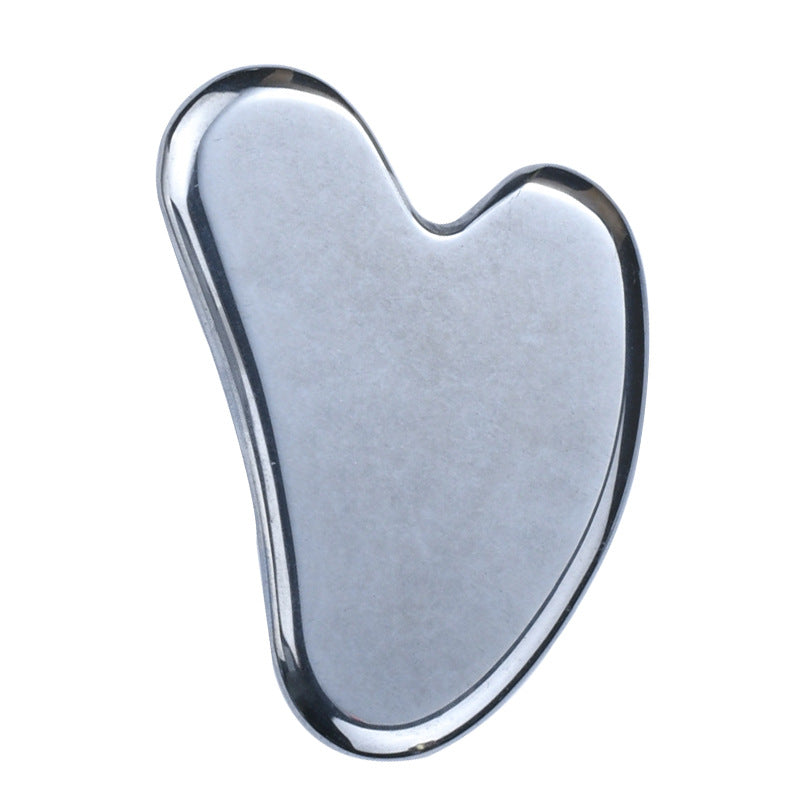 Natural Jade Gua Sha Tool – Heart-Shaped Facial & Body Massage Stone