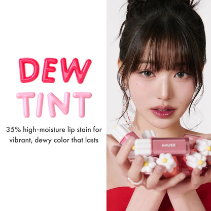 [ClearanceSale] AMUSE DEW TINT,Dewy/Watery Texture,Lightweight&Non-Sticky,Glossy Finish,Natural Dewy Look,K-Beauty,Korean Makeup