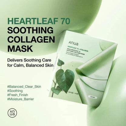 Heartleaf 70 Soothing Collagen Mask 38G