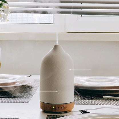 Ultrasonic Aroma Diffuser – Quiet Essential Oil Humidifier