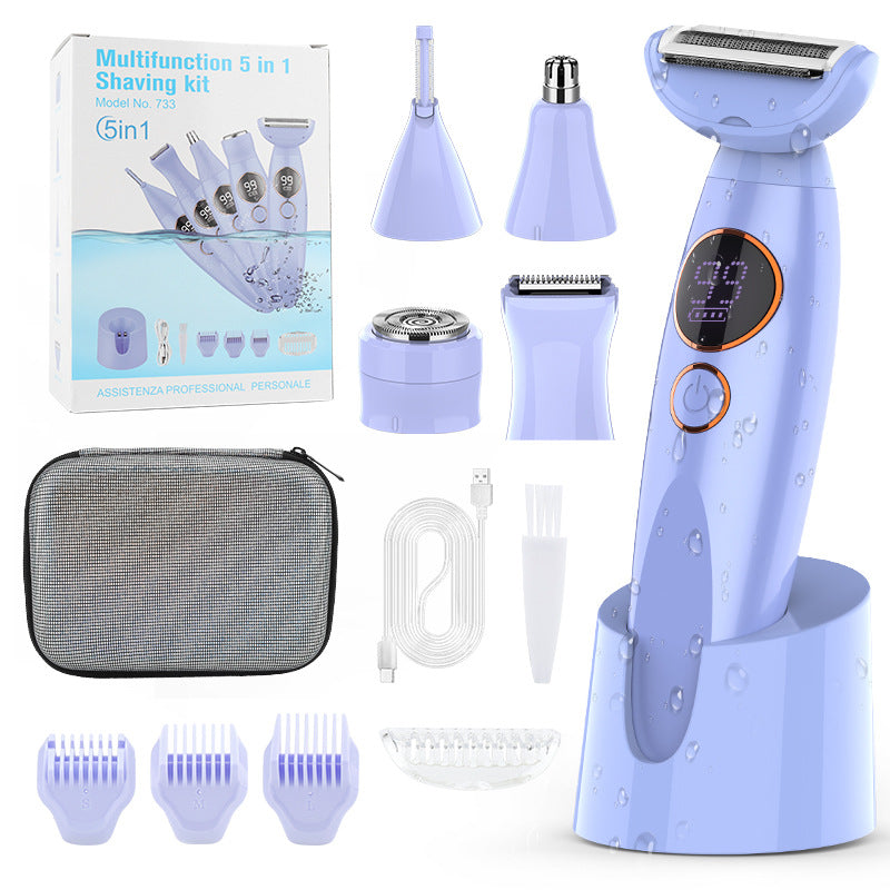 7-in-1 Waterproof Electric Hair Removal Kit – Face, Body & Bikini Trimmer, view 17