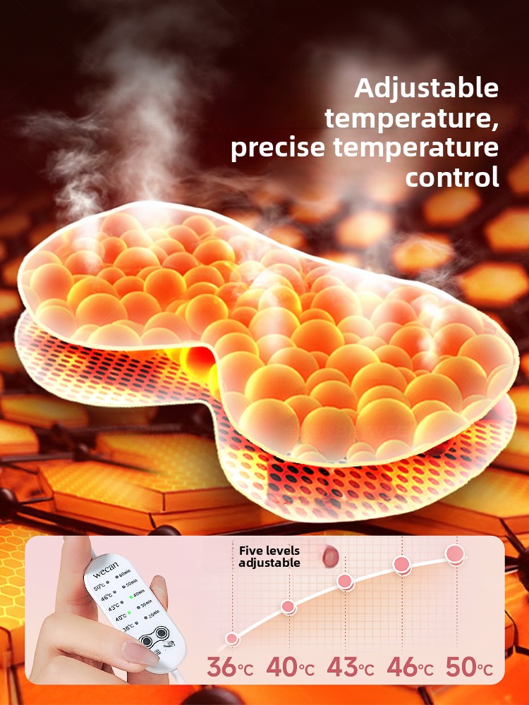 Heated Silk Eye Mask – USB Warming Sleep & Eye Relief Mask