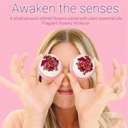 Bath Bomb Set Moisturizing Peeling Skin Care Bath Ball with Essential Oils And Bath Salts Handmade Bubble Ball Gift for Relaxing