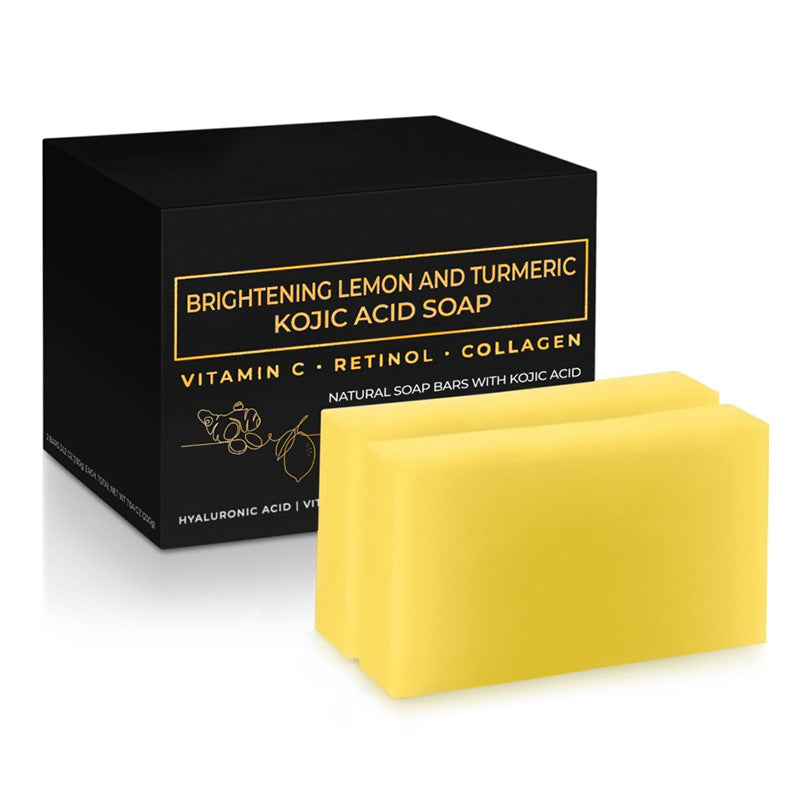 Turmeric Kojic Acid Brightening Soap – Handmade Herbal Bar with Snail & Bamboo Charcoal, view 8