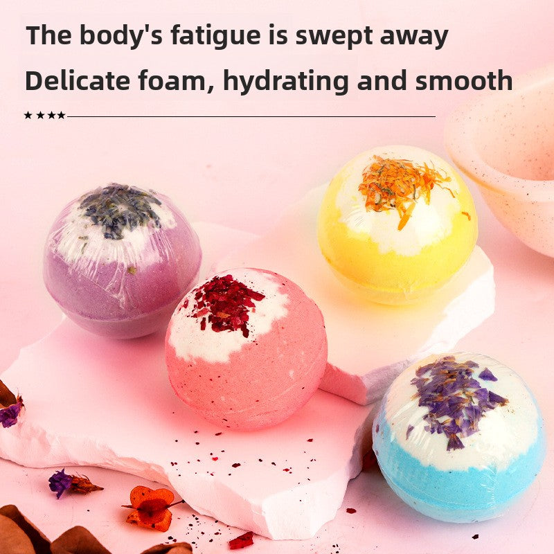 Dried Flower Bath Salt Balls – Essential Oil Aromatherapy Bath & Gift Set