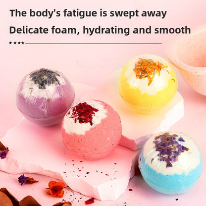 Dried Flower Bath Salt Balls – Essential Oil Aromatherapy Bath & Gift Set