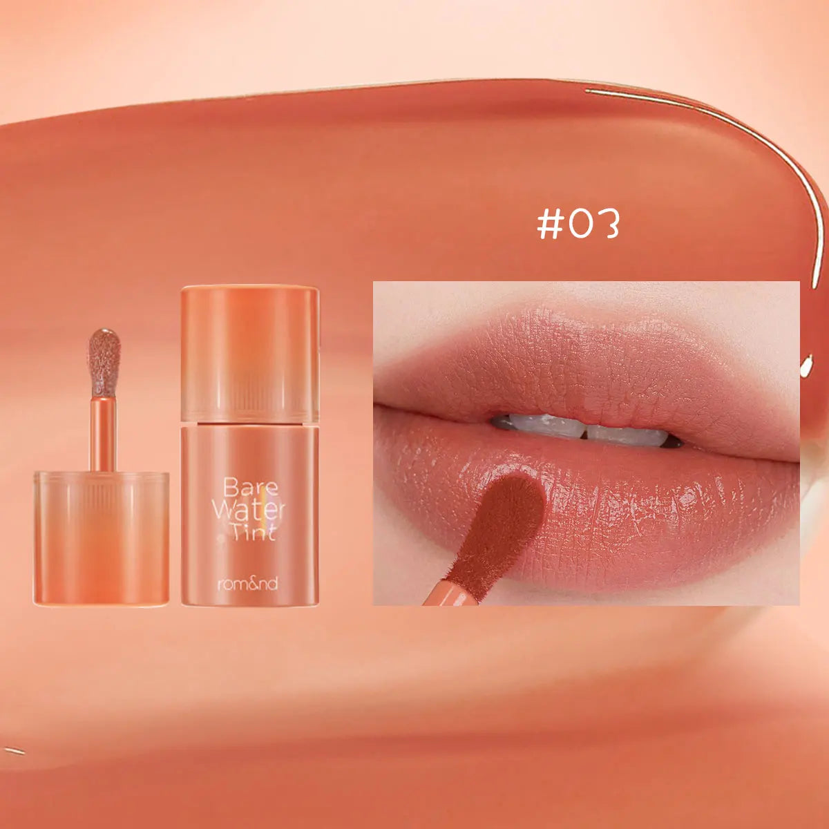 rom&nd BARE MOOL TINT,Water-Light Texture,Refreshing Non-Sticky,Long-Lasting Moisture,Daily Natural,Party,K-Beauty,Korean Makeup