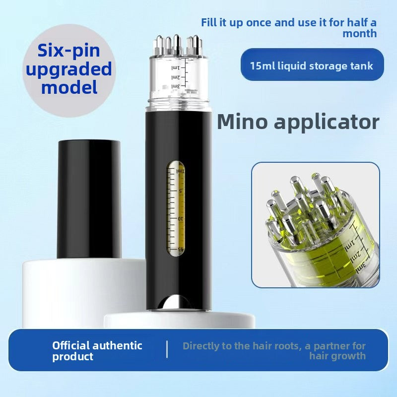 Dual-Chamber Scalp Applicator with Roller Balls, view 11