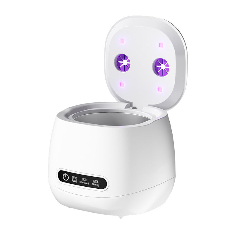 USB Ultrasonic Retainer & Jewelry Cleaner with UV Blue Light – Portable Deep Cleaning Tank