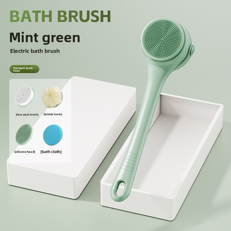 Electric Bath Brush – Single & Dual-Handle Rechargeable Body Scrubber, view 9