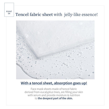 WELLDERMA Sapphire Collagen Hydro Essential Mask, 10 Sheets – Moisturizing & Soothing Sheet Mask with Collagen & Ceramide, 1.01 Fl.Oz (30Ml) X 10Ea