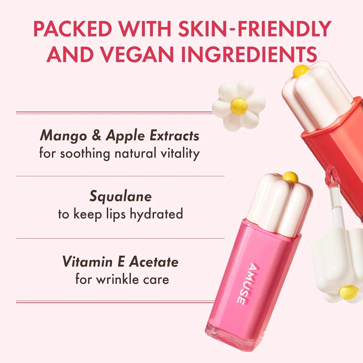 [ClearanceSale] AMUSE DEW TINT,Dewy/Watery Texture,Lightweight&Non-Sticky,Glossy Finish,Natural Dewy Look,K-Beauty,Korean Makeup