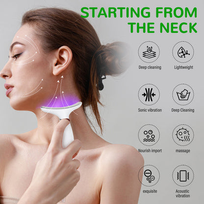 Face and Neck Massager – 7 Colour LED Light & Lymphatic Drainage