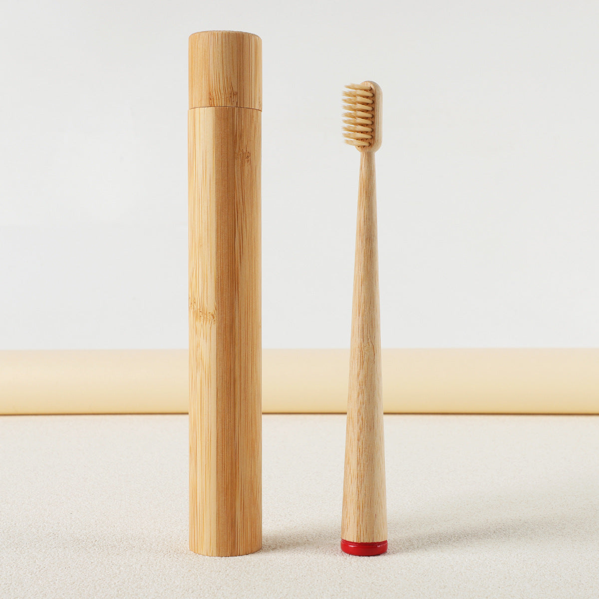 Bamboo Standing Toothbrush – Natural Bristle Eco-Friendly Adult Toothbrush, view 11