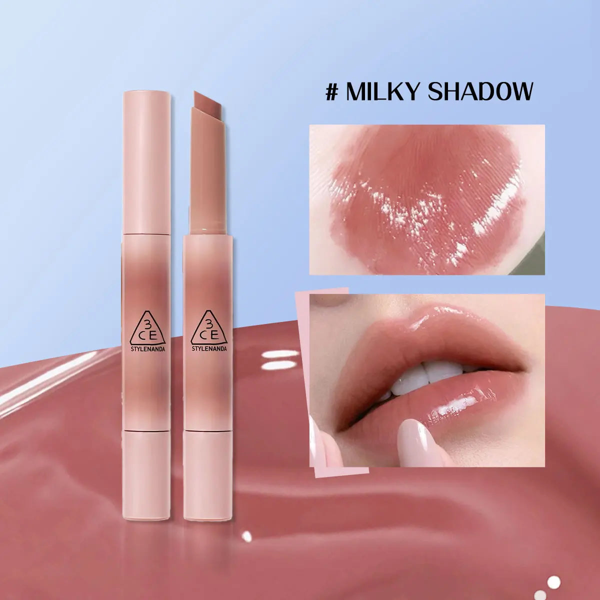 3CE SHINE REFLECTOR,Mirror Shine Texture,Moisturizing&Non-Drying,Sheer & Juicy Color,Daily Office Makeup,K-Beauty,Korean Makeup