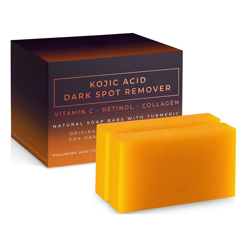 Turmeric Kojic Acid Brightening Soap – Handmade Herbal Bar with Snail & Bamboo Charcoal, view 6