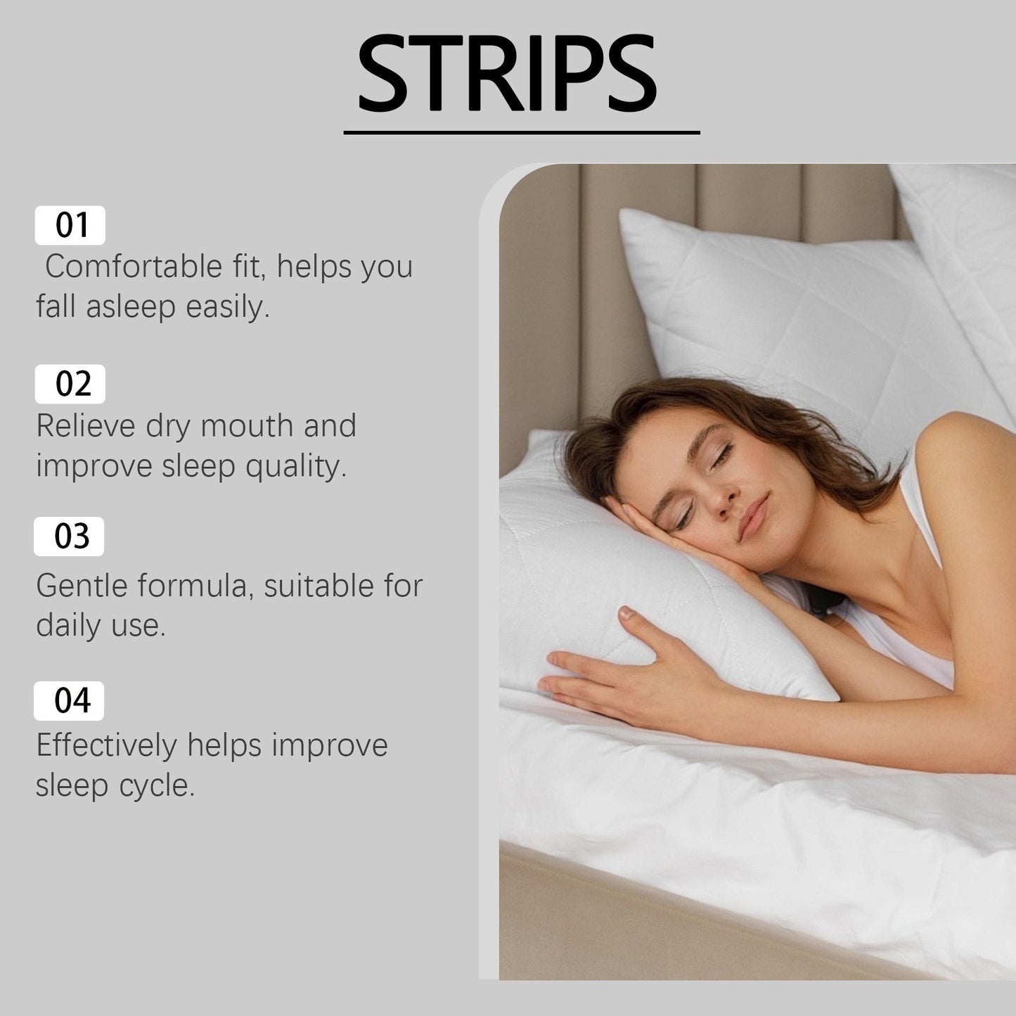 Sleep Care Snoring Patch Set – Nose & Mouth Nighttime Comfort Strips (30 Pack)