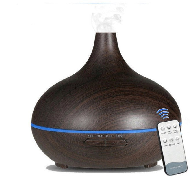 Wood Grain Ultrasonic Aroma Diffuser & Humidifier with Remote – 150 ml / 0.5 L, view 7