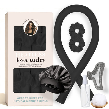 No-Heat Satin Curling Set – Handmade Wave & U-Shaped Hair Curler