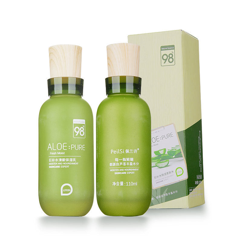 Peranshi Aloe 5‑Piece Hydrating Skincare Set – Cleanser, Toner, Emulsion, Cream & Foundation, view 6