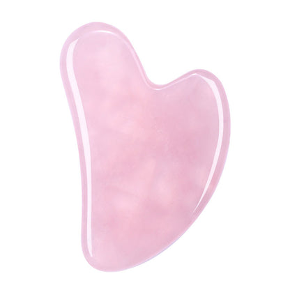 Natural Jade Gua Sha Tool – Heart-Shaped Facial & Body Massage Stone