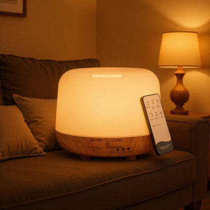 Ultrasonic Aroma Diffuser – Quiet Essential Oil Humidifier