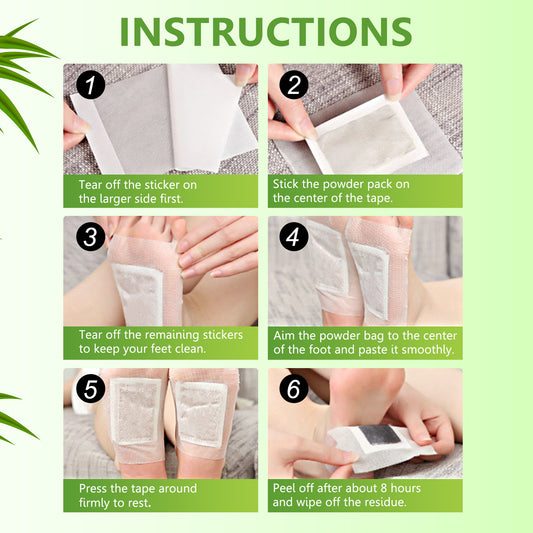 Sefudun Bamboo Charcoal Foot Patches – Moisture & Odor Control Foot Pads (10-Pack), view 2