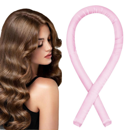 No-Heat Satin Curling Set – Handmade Wave & U-Shaped Hair Curler