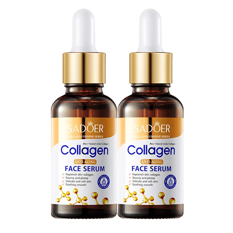 1/2/3pcs SADOER Collagen Face Serum skincare Facial Essence Liquid Anti-aging Moisturizing Nourishing Facial Serum Skin Care