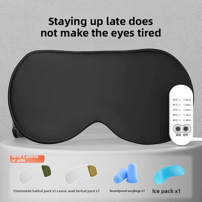 Heated Silk Eye Mask – USB Warming Sleep & Eye Relief Mask