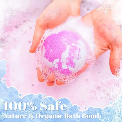 100g Organic Bath Gift Natural Mini Handmade Bathing Foot Spa Bomb Rich Essential Oils Moisturizing Dry Skin Relaxing Scent