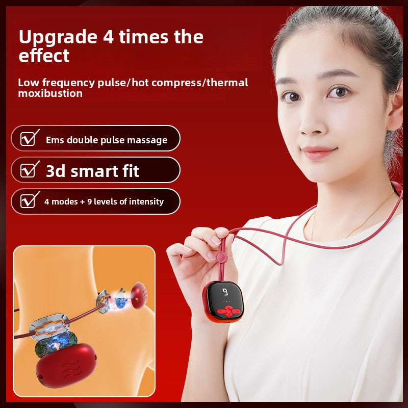 Portable Rechargeable Neck Massager with Heat and EMS