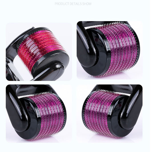 540 Titanium Microneedle Derma Roller – High-Density Facial Skin Roller (0.2–3.0mm)