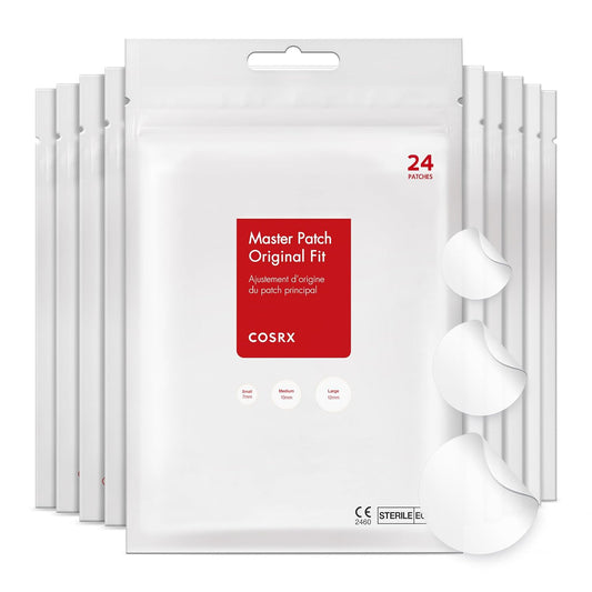 Acne Pimple Patch Absorbing Hydrocolloid Original 3 Size Patches for Blemishes and Zits Cover, Spot Stickers for Face and Body, Not Tested on Animals (240)